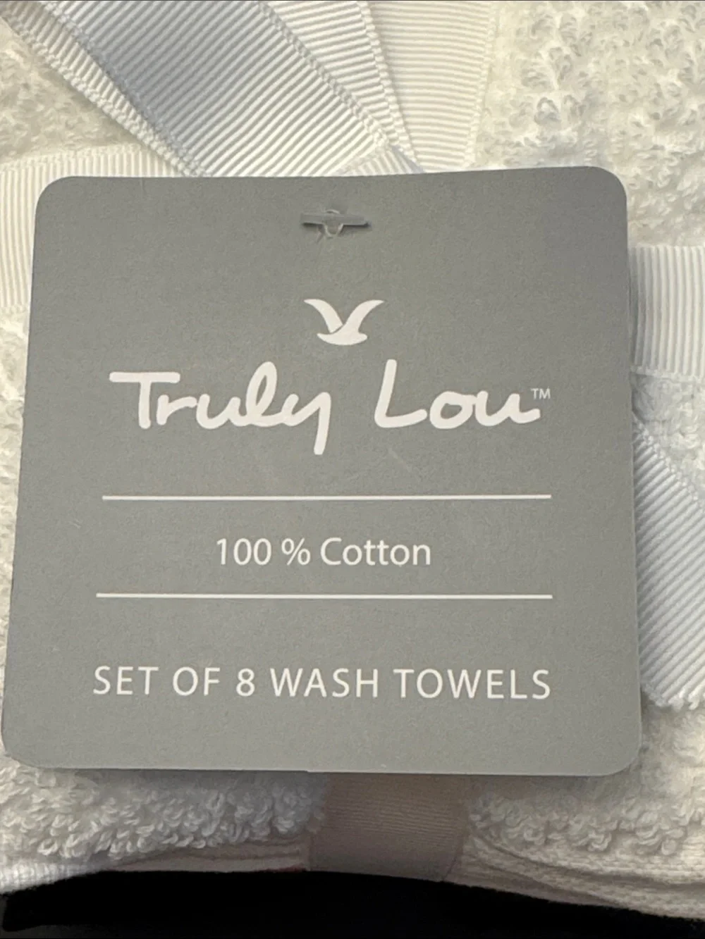 8pc TRULY LOU 💯% Cotton Washcloth Towel Set - 4WT2SNAP2C